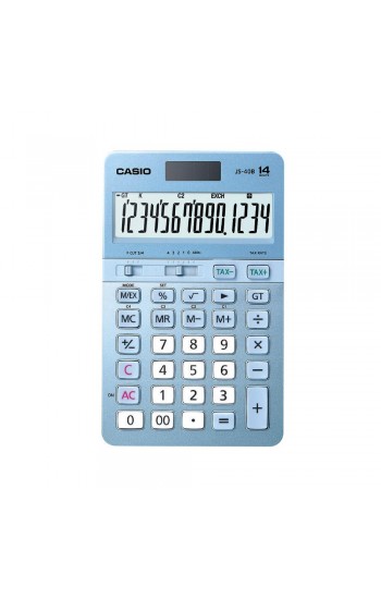 Casio JS-40B-BU Mavi Profesyonel 14 Hane Masa Üstü Hesap Makinesi…