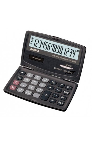 Casio SL-240LB 14 Hane Cep Tipi Kapaklı Hesap Makinesi…