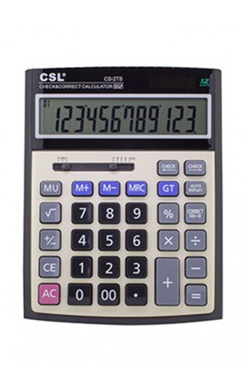 CSL CS-2TS 12 Hane Masa Tipi İşlem Kontrollü Hesap Makinesi…
