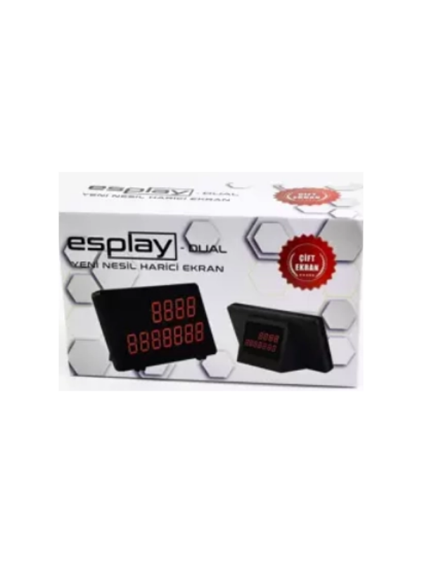 Esplay Dual Para Sayma Makinesi Müşteri Ekranı (Birçok Makineye Uy…